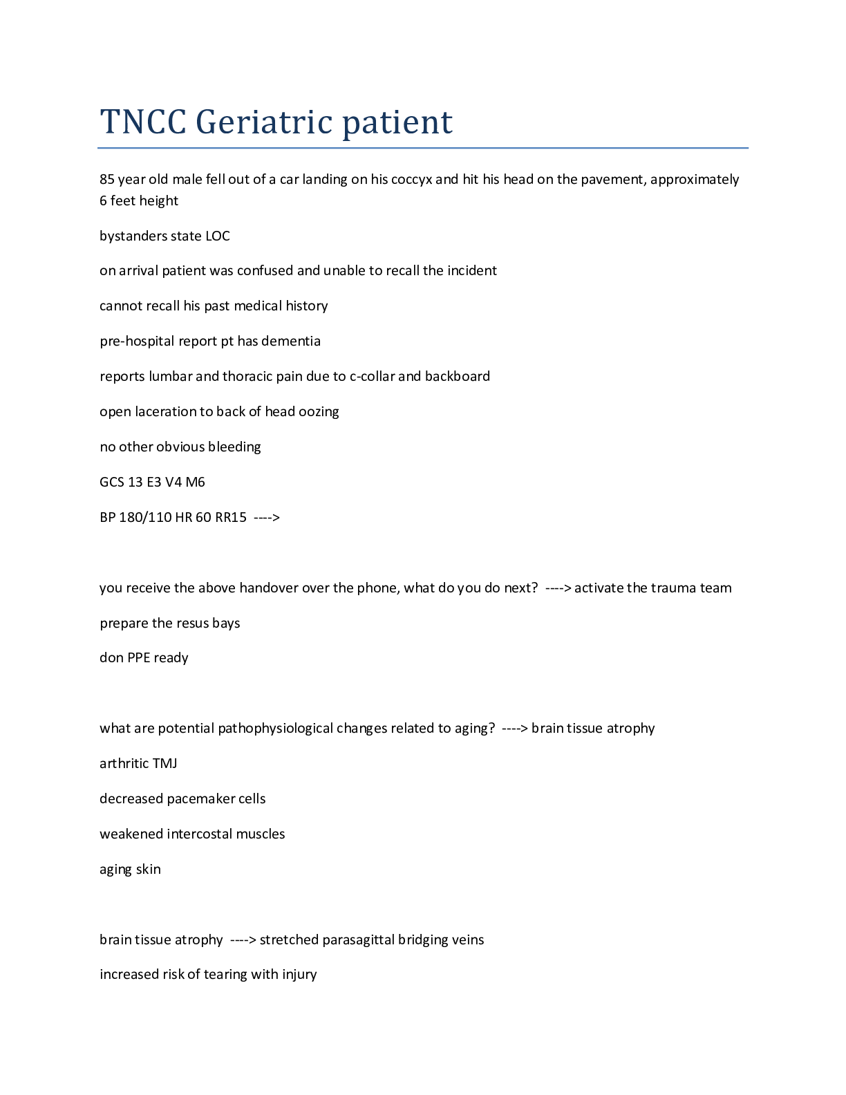 Preview image for TNCC Geriatric patient